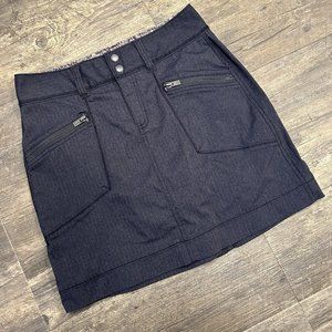 Athleta Passage Skirt Women‎ NO SIZE TAG (4) Gray Double Button Stretch